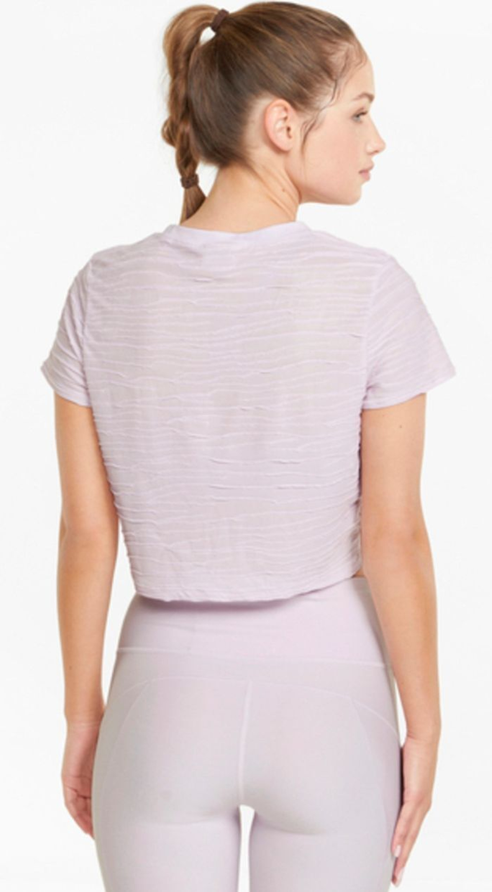 Женская теннисная футболка Puma Studio Skimmer Tee - lavender fog