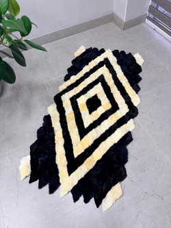 Меховой Коврик прикроватный накидка на кресло из овчины