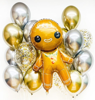 Букет шаров "Рождественский пряник"