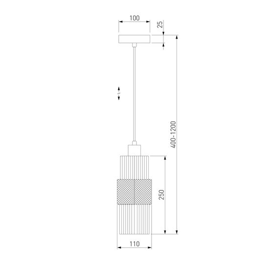 50209/1 / подвесной светильник / хром