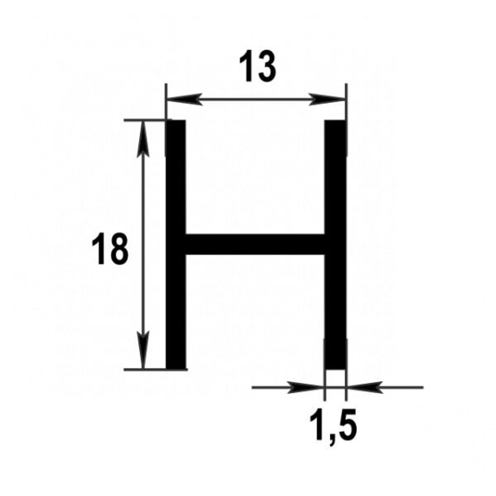 Двутавр Лука 18*13*18*1,5 Дт 02.2000.504л бронза