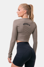 Топ женский Long Sleeve Thumbhole Sporty Crop
585 Мокко