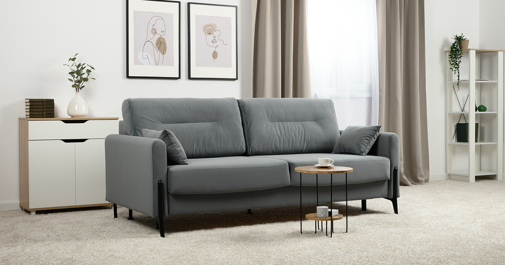 Барселона диван-кровать (СЕРО-ГОЛУБОЙ)