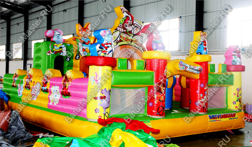 Коммерческий надувной батут "Музыка леса" 7*5*3 м