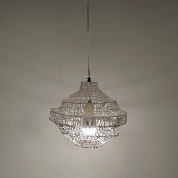 Светильник подвесной vinger, D34х35 см, бежевый