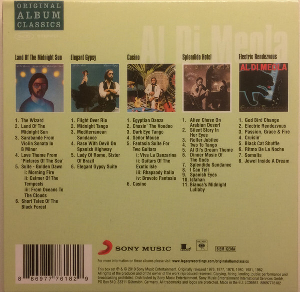 Al Di Meola / Original Album Classics (5CD)