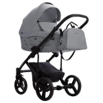 Коляска 2в1 Bebetto MAGNUM LIGHT SE light se 07 (св.серый) черная рама