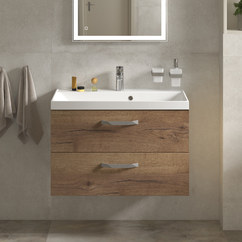 Тумба с раковиной BelBagno AURORA-800-2C-SO-RT