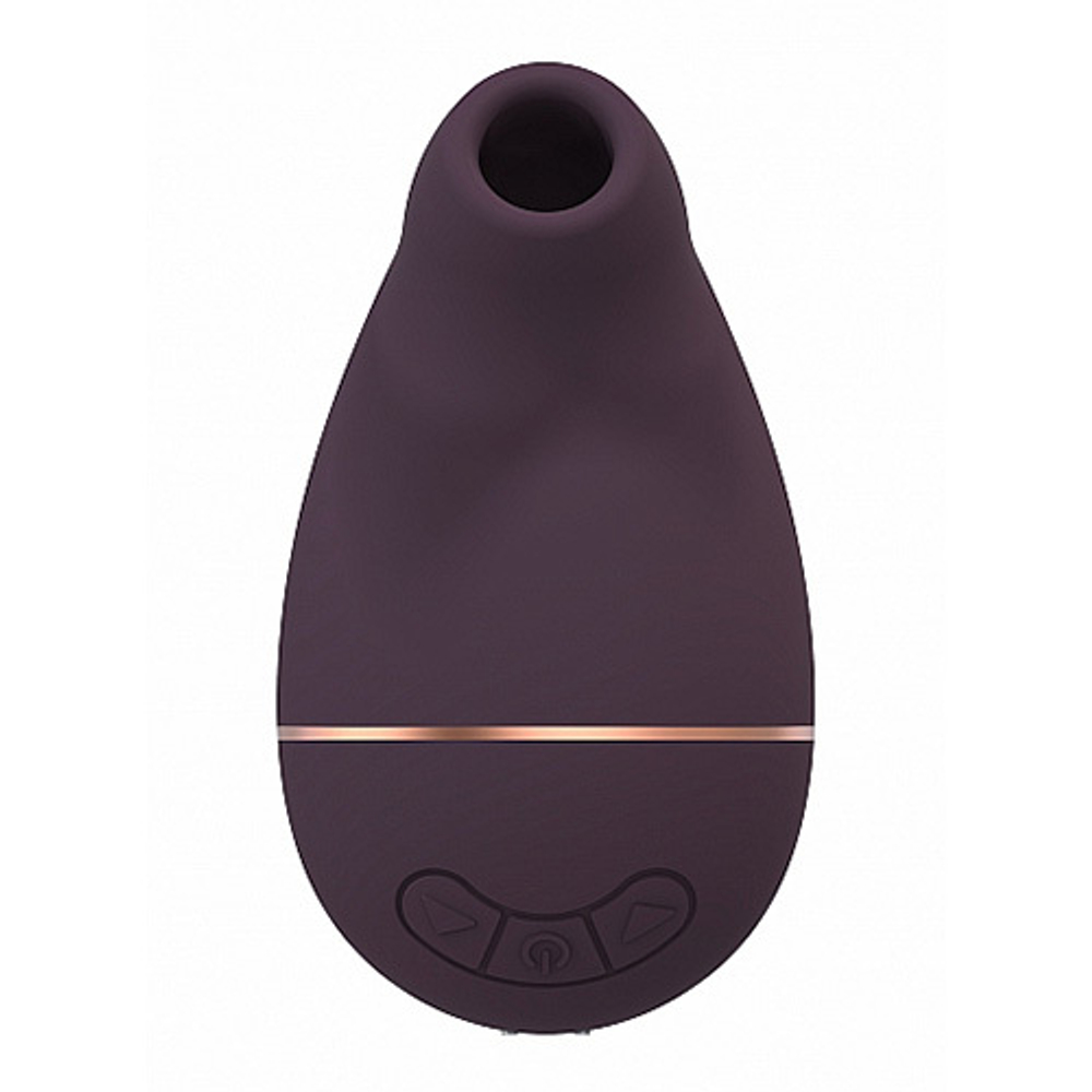 Фиолетовый вакуум-волновой клиторальный стимулятор Irresistible Kissable Purple IRR002PUR