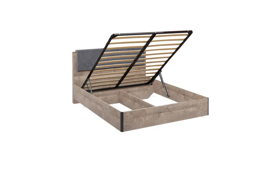 Кровать Стокгольм МИ 160х200 с подъемным механизмом Дуб гранж песочный