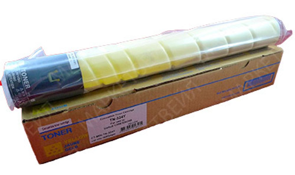 Тонер-картридж ELP, аналог Konica Minolta TN-324Y для bizhub C258/308/368 yellow 26K