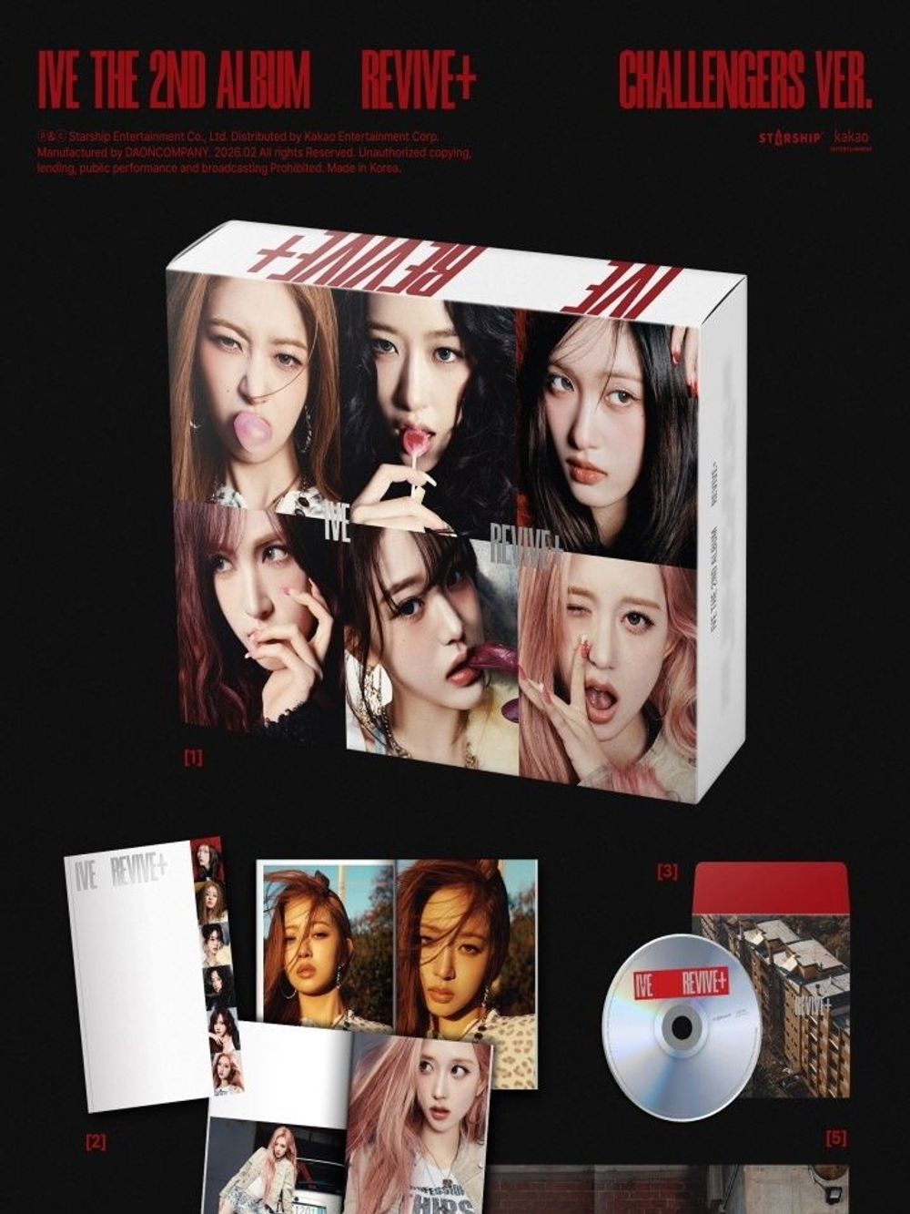 Альбом IVE - REVIVE+ 2nd Album 2 Version SET