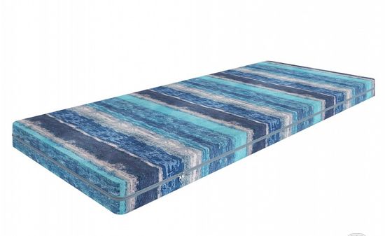Матрац с чехлом 80*190*10 "Лаворо" (ППУ) (Принт Savage Ocean (AT))