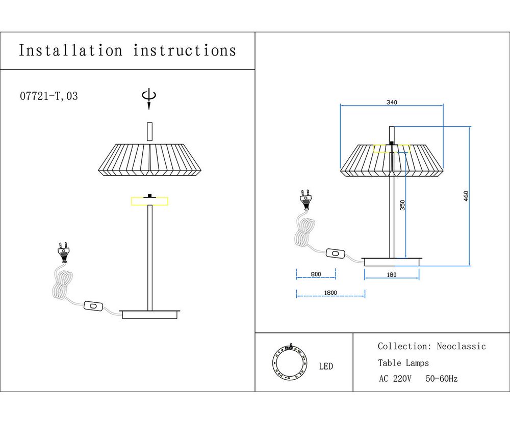 Kink Light 07721-T,20(03) Настольная лампа Ивина