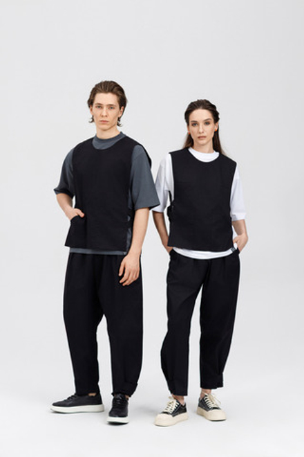 Жилет - МАНИШКА, мужская, черная