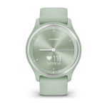 Часы Garmin Vivomove Sport цвета мяты, серебристый безель, с силиконовым ремешком, 010-02566-03