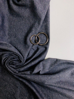 Трикотаж серый темный, меланж, хлопок NB