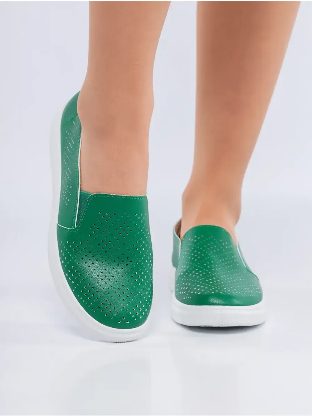 Мокасины летние с перфорацией