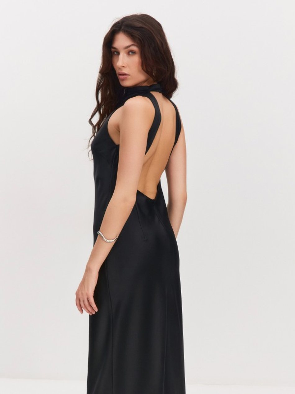 Платье с качелями макси