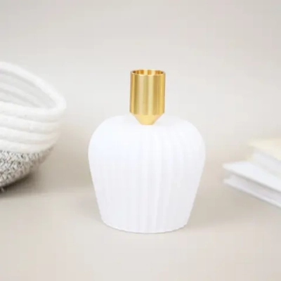 Подсвечник «Богема» 8,5*11,5 см, Белый