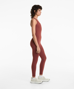 Oysho Длинный комбинезон Comfortlux, рыжевато-коричневый