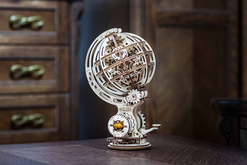 Конструктор деревянный 3D EWA Кинетический глобус