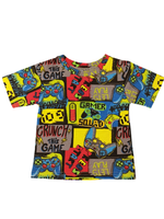 1070 Футболка детская фрукты на розовом (72-140)