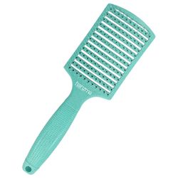 Щетка массажная Harizma Nylon, зеленая (h10685-16)