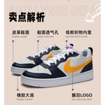 Женские кроссовки Nike Court Borough Low Recraft 'White Navy Gold' HJ3482-071