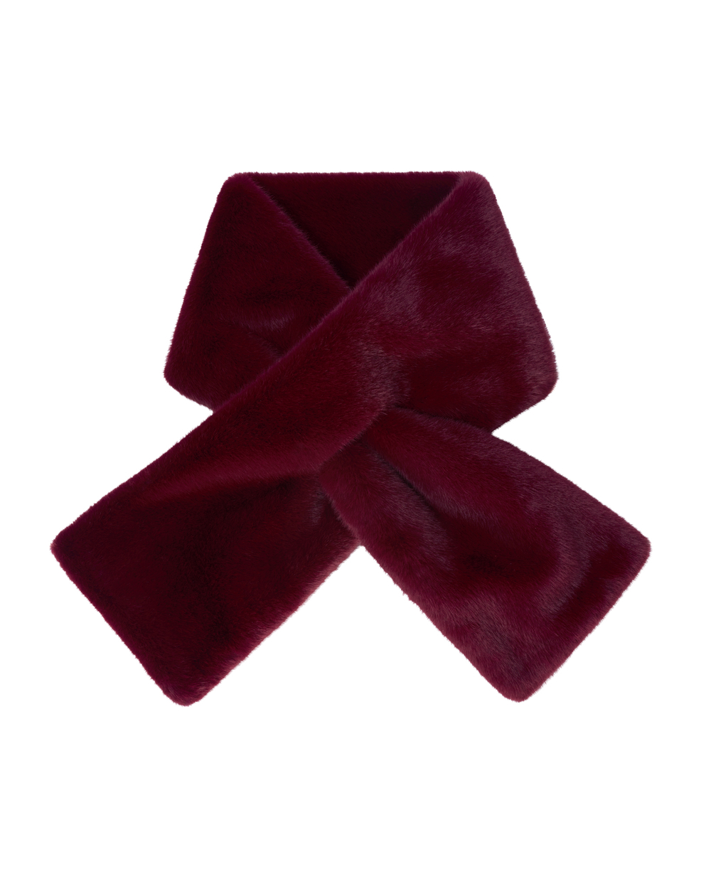 Короткий меховой шарф