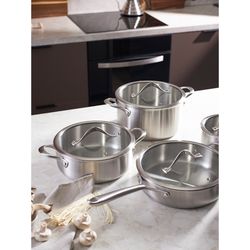 Кастрюля с крышкой 3Ply Etalon, Ø24 см, 6 л