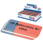 Ластик каучук 41х14х8мм. "Ultra" красно-синий (BRAUBERG)