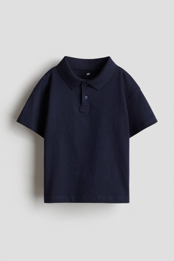 H&M Футболка-поло, темно-синий