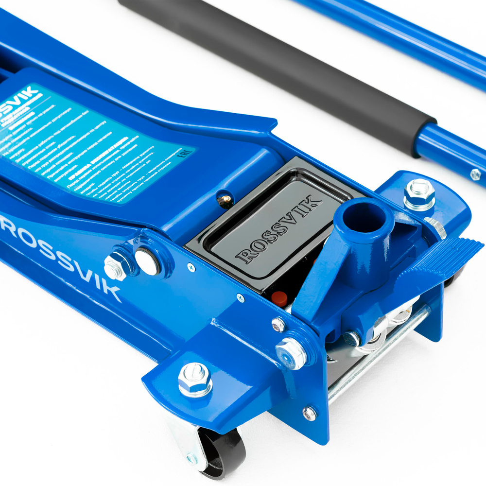 Домкрат подкатной ROSSVIK V3 LOW PROFILE с педалью, г/п 3,0т, 75-505мм