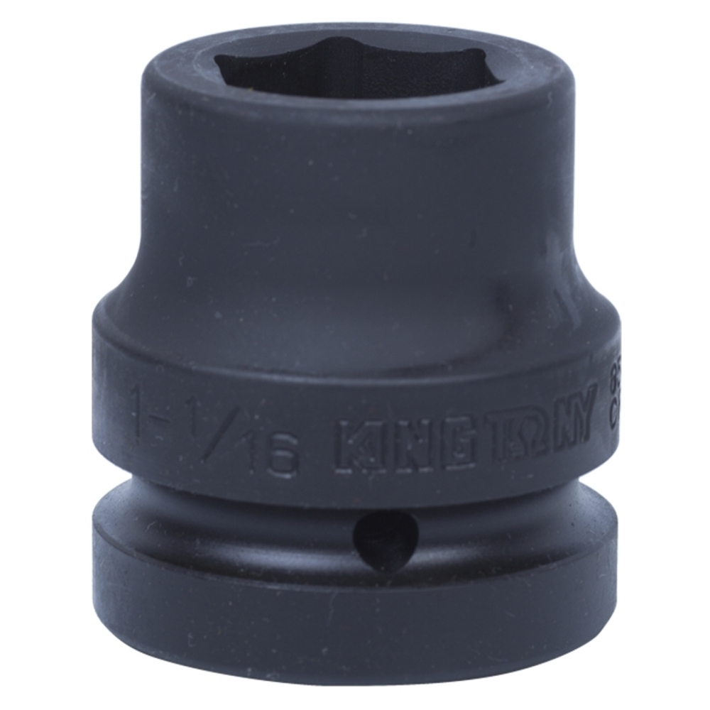 KING TONY (853534S) Головка торцевая ударная шестигранная 1", дюймовая 1&1/16"