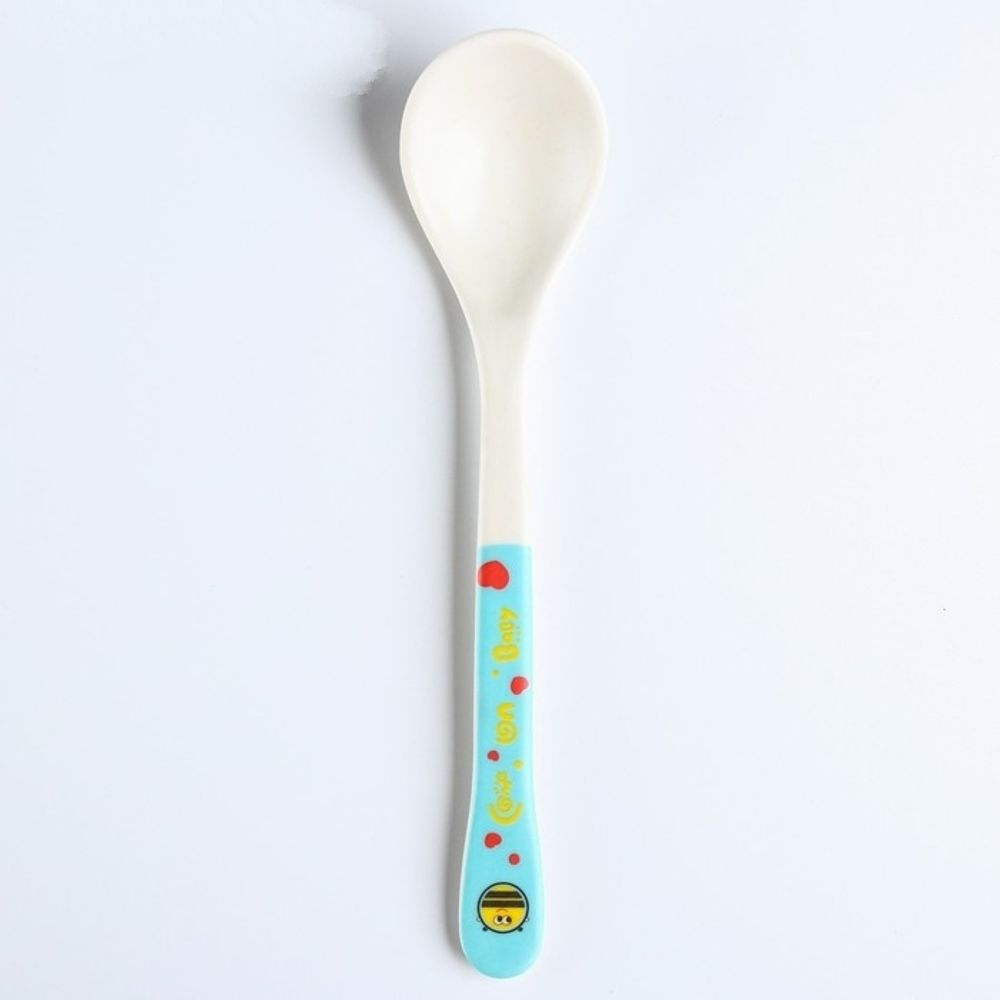 3973786 Ложка детская «Мишка», для кормления из бамбука