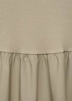 Комбинированное платье с пышной юбкой