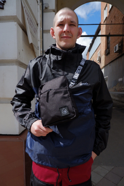 Сумка UNAFFECTED Messenger Черный V2 Лампасы