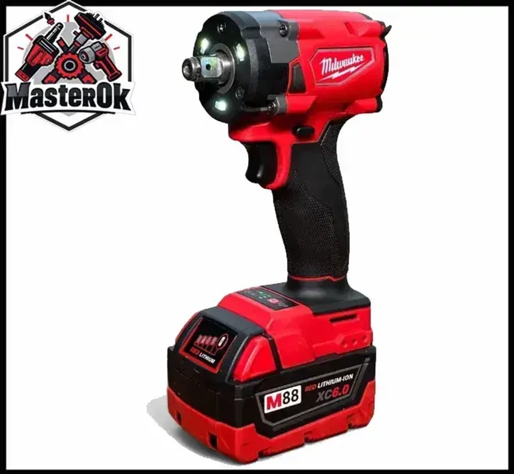 Набор аккумуляторного электроинструмента инструмента Milwaukee 4в1 с 4 АКБ Шуруповерт Болгарка Перфоратор Гайковерт 21V