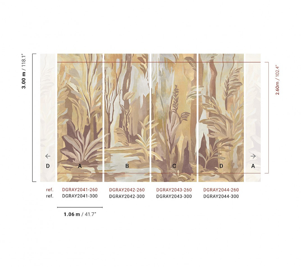 Обои Khroma Ray Andorra Taiga DGRAY2041-2044