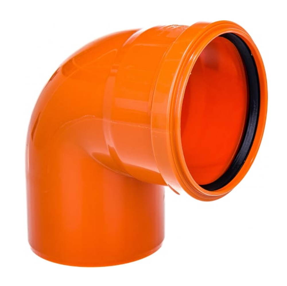 Отвод НК ПП 110х87,  коробка,рыжий, РТП (35/1)