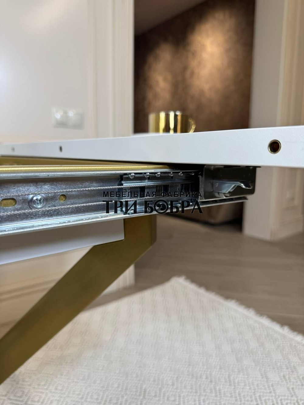 Стол раздвижной "Квадро", белый каспий