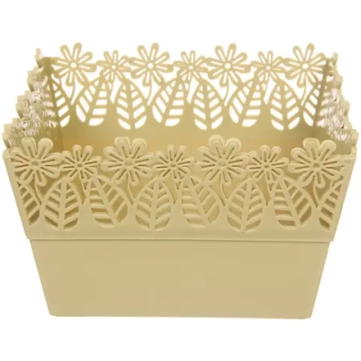 Сухарница пластиковая «SEGRETO» 17,5*17,5*11см оливковая