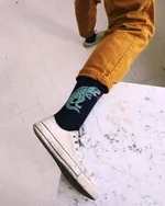 Носки с Серьезным Тираннозавром Темно-Синие