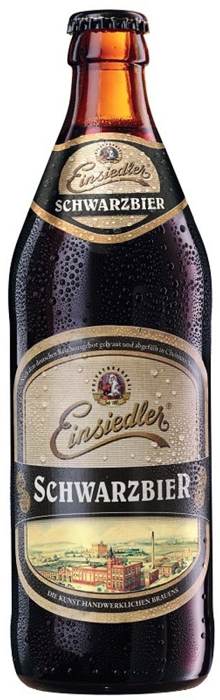 Пиво Айнзидлер Шварцбир / Einsiedler Schwarzbier 0.5 - стекло