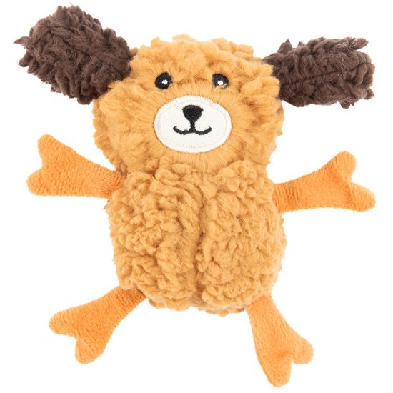 AROMADOG Rescue Игрушка для собак Собачка кругляш, с пищалкой, 14 см рыжая