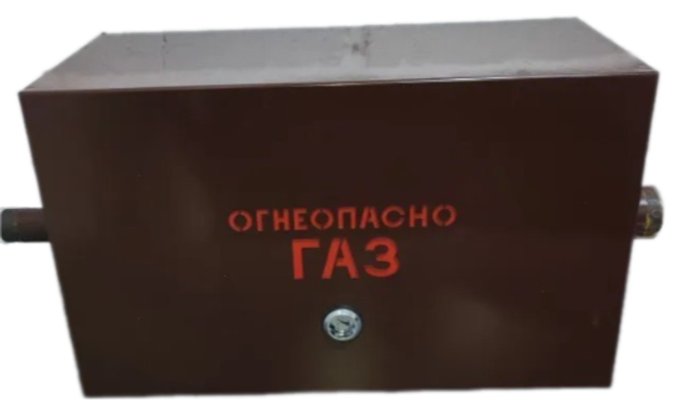 Шкафной газораспределительный пункт ГРПШ ОХТА-RF-25-1-ЛП (коричневый)