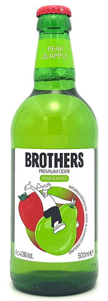 Сидр Бразерс Пиар &amp; Эппл / Cider Brothers Pear &amp; Apple 0.5 - стекло