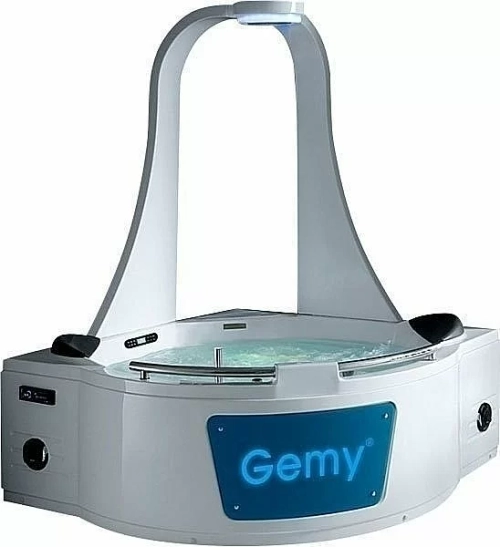 Ванна акриловая Gemy Rainfall G9070 K 170х170 белая с гидромассажем