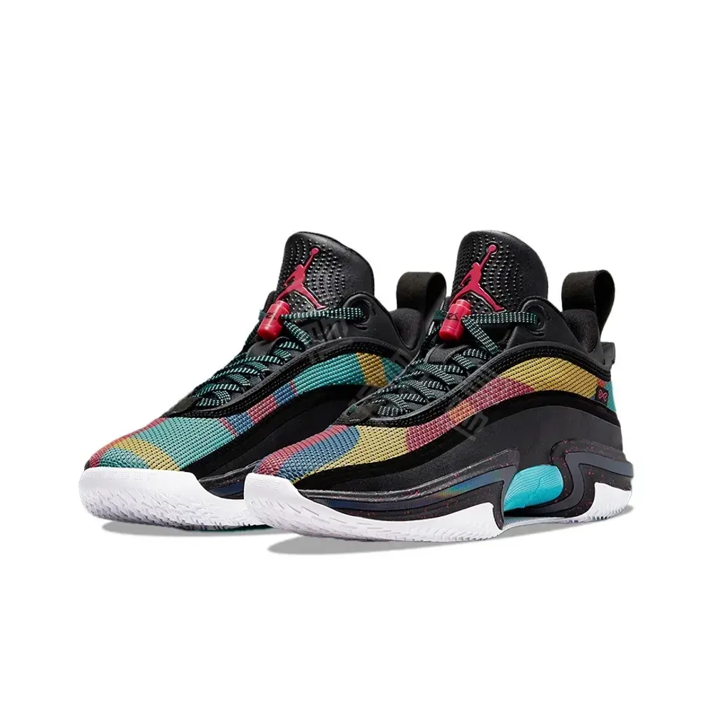 Мужские кроссовки Air Jordan 36 Low 'Black Multi-Color' DH0833-063